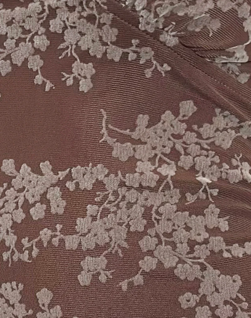 Astika Mini Dress in Blooming Vines Brown - Image 6