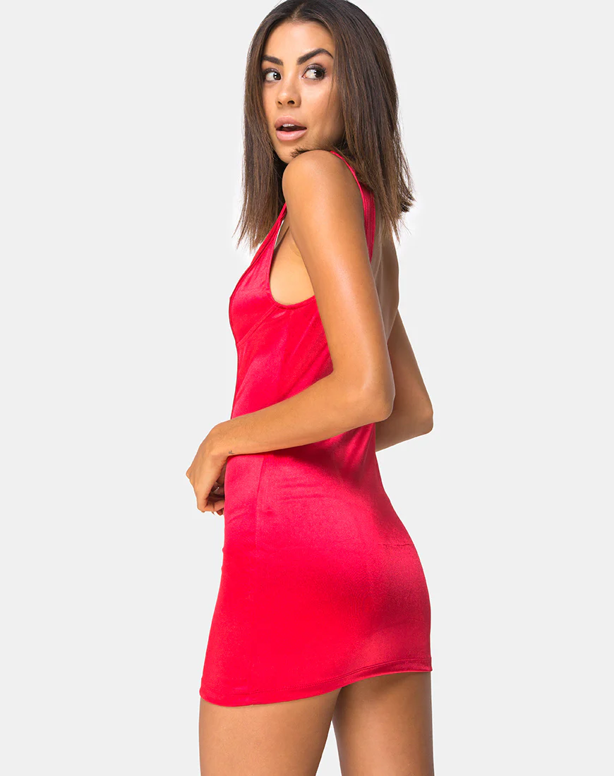 Atel Dress in Red - Image 2