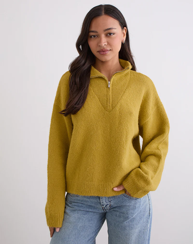 Atine Jumper in Ochre Mustard - Image 3