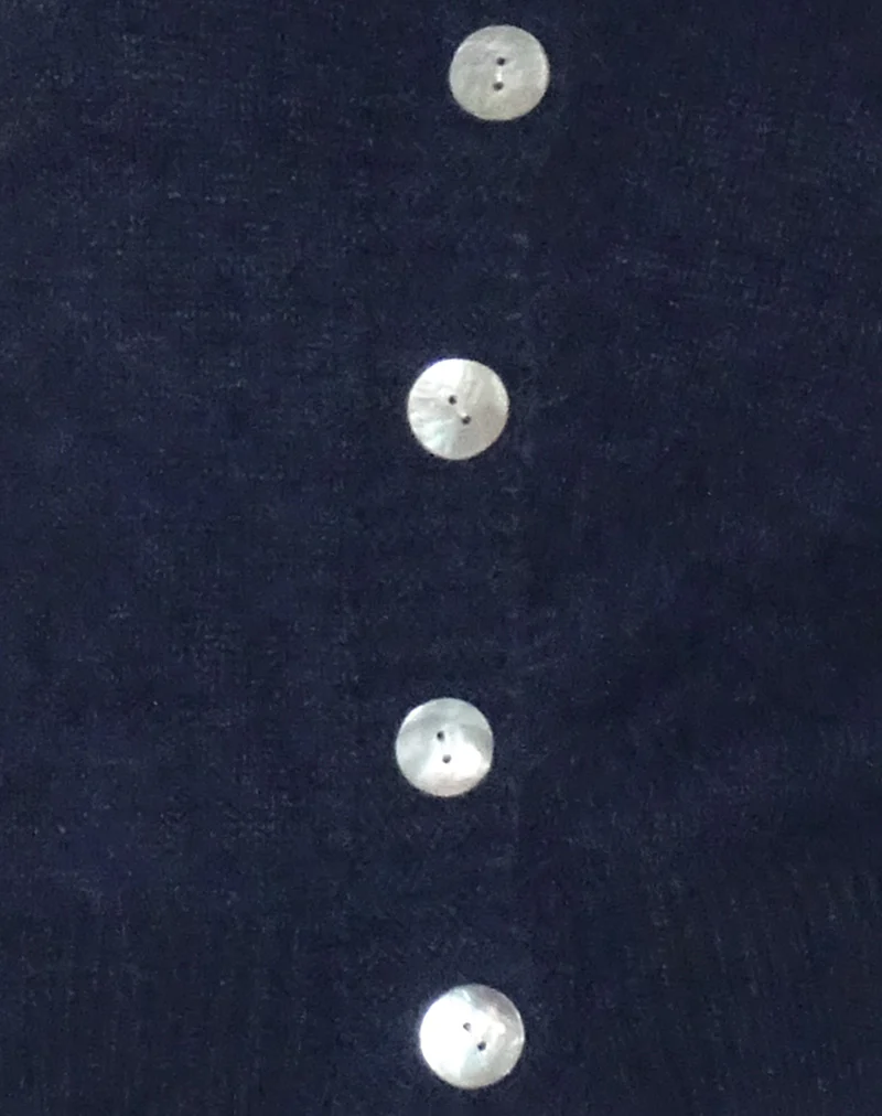 Audrina Cardigan In Fluffy Knit Navy - Image 5