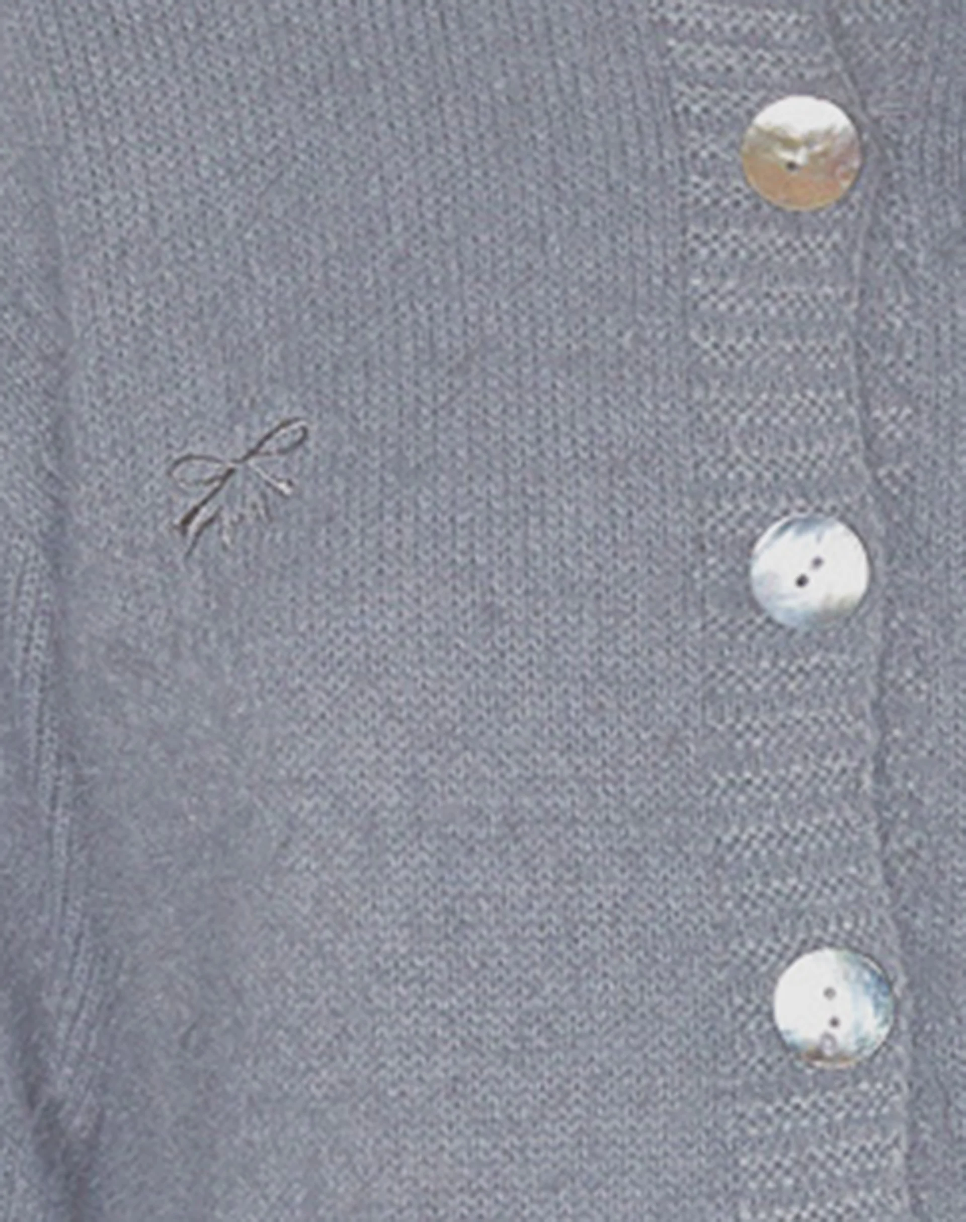 Audrina Cardigan in Fluffy Knit Grey - Image 5