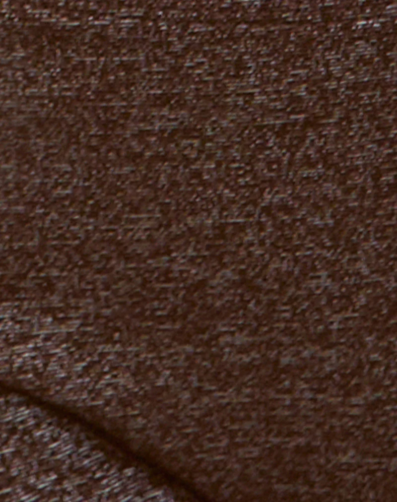 Avi Swim Short in Shimmer Brown with Side Spiral - Image 6