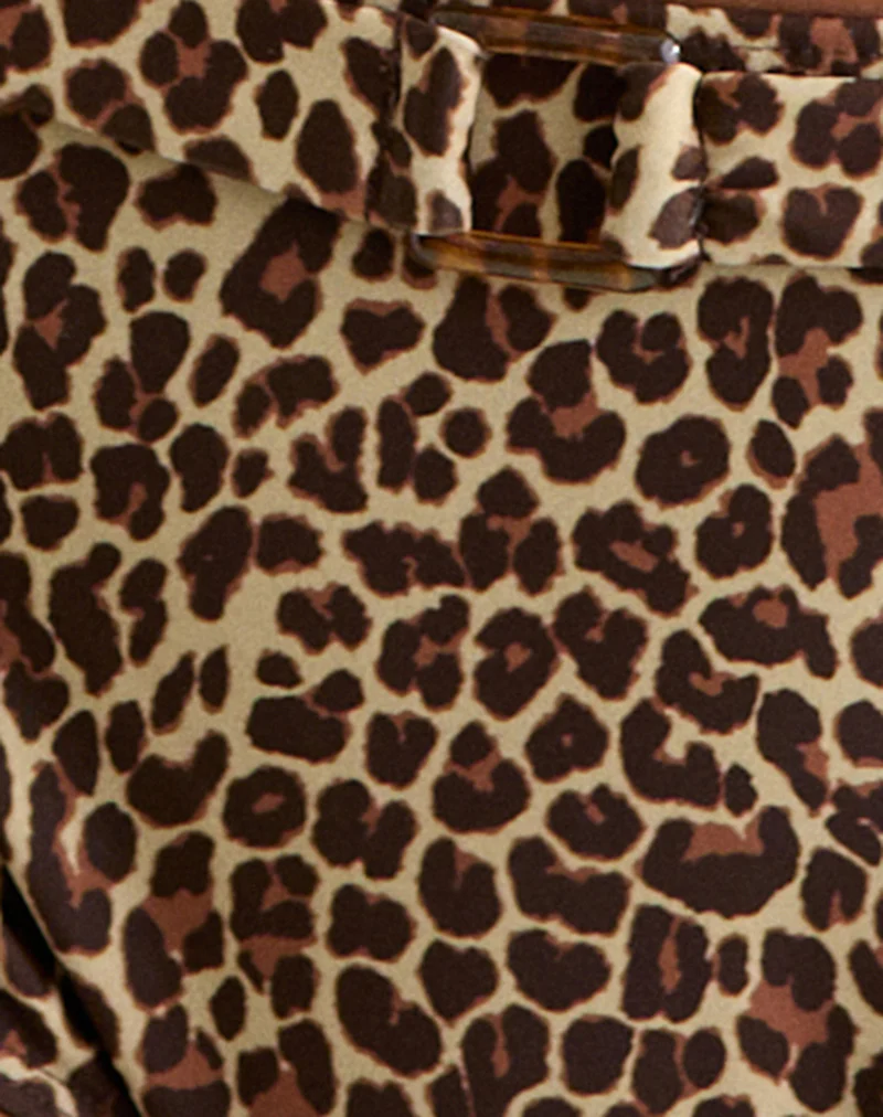 Avi Swim Short in Rar Leopard with Belt - Image 6