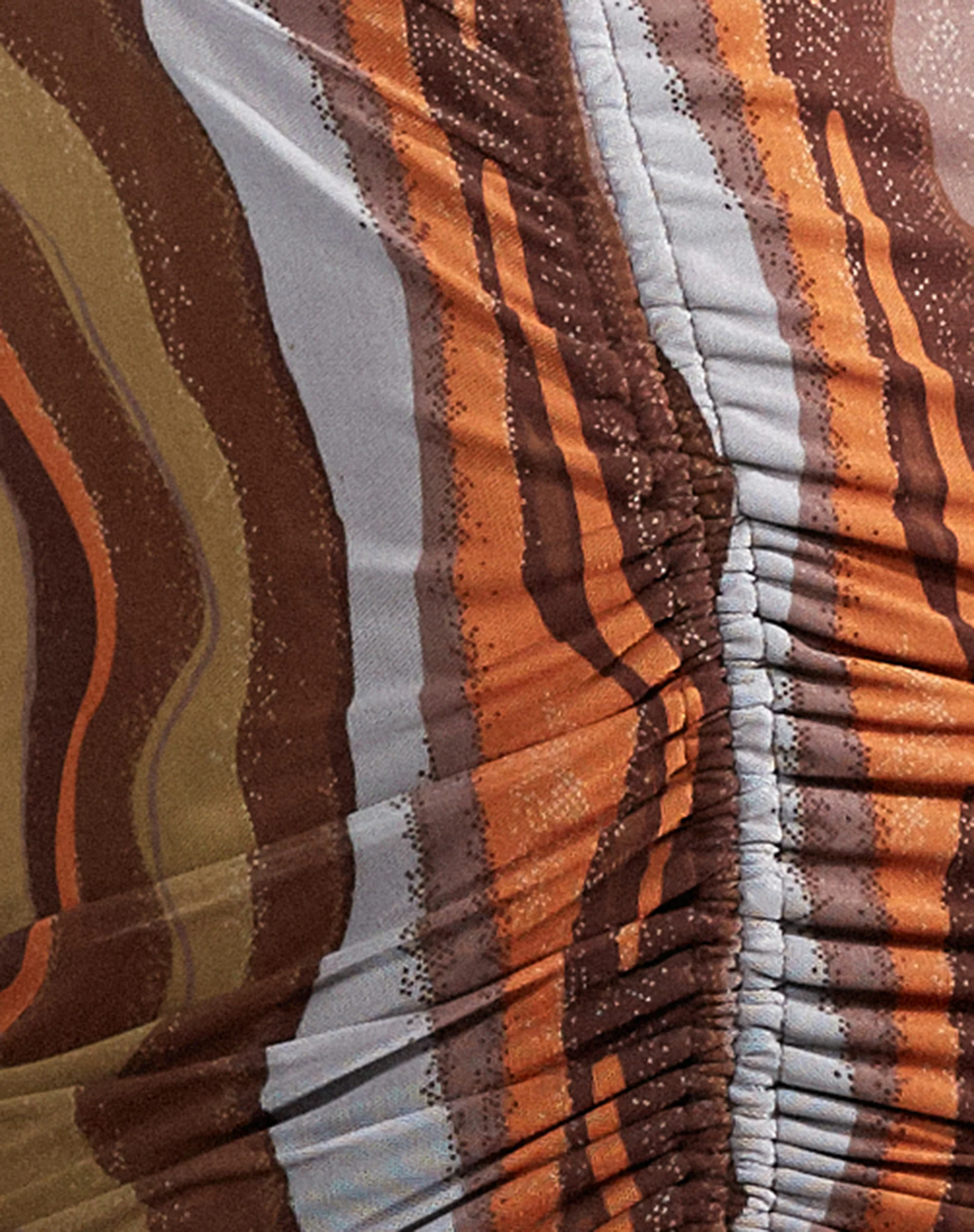 Aviva Mini Dress in Earthy Gradient - Image 7