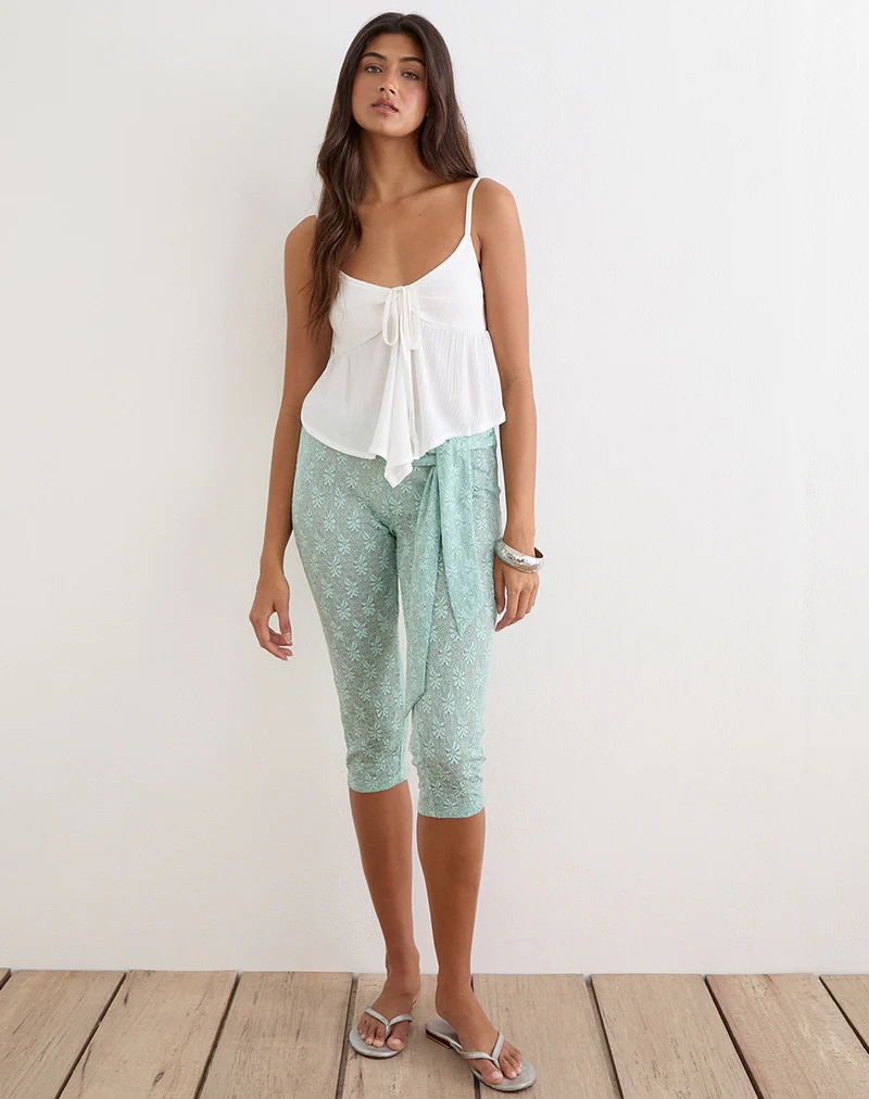 Awilix Top in Crinkle Off White - Image 2