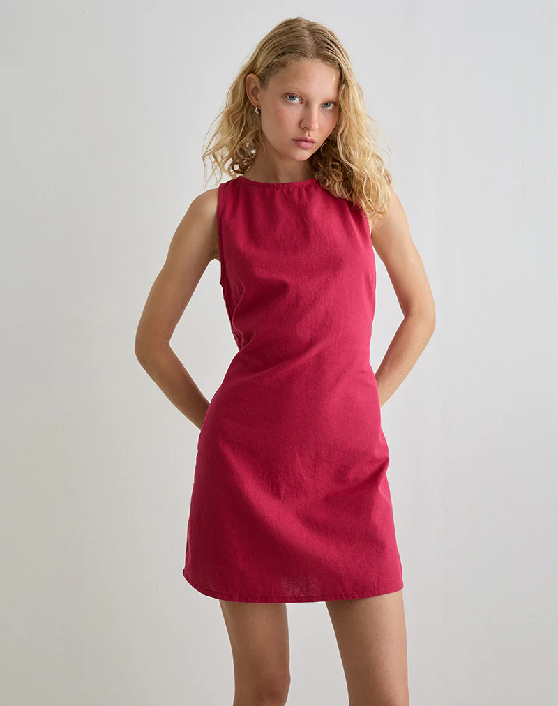 Ayana Mini Dress in Adrenaline Red