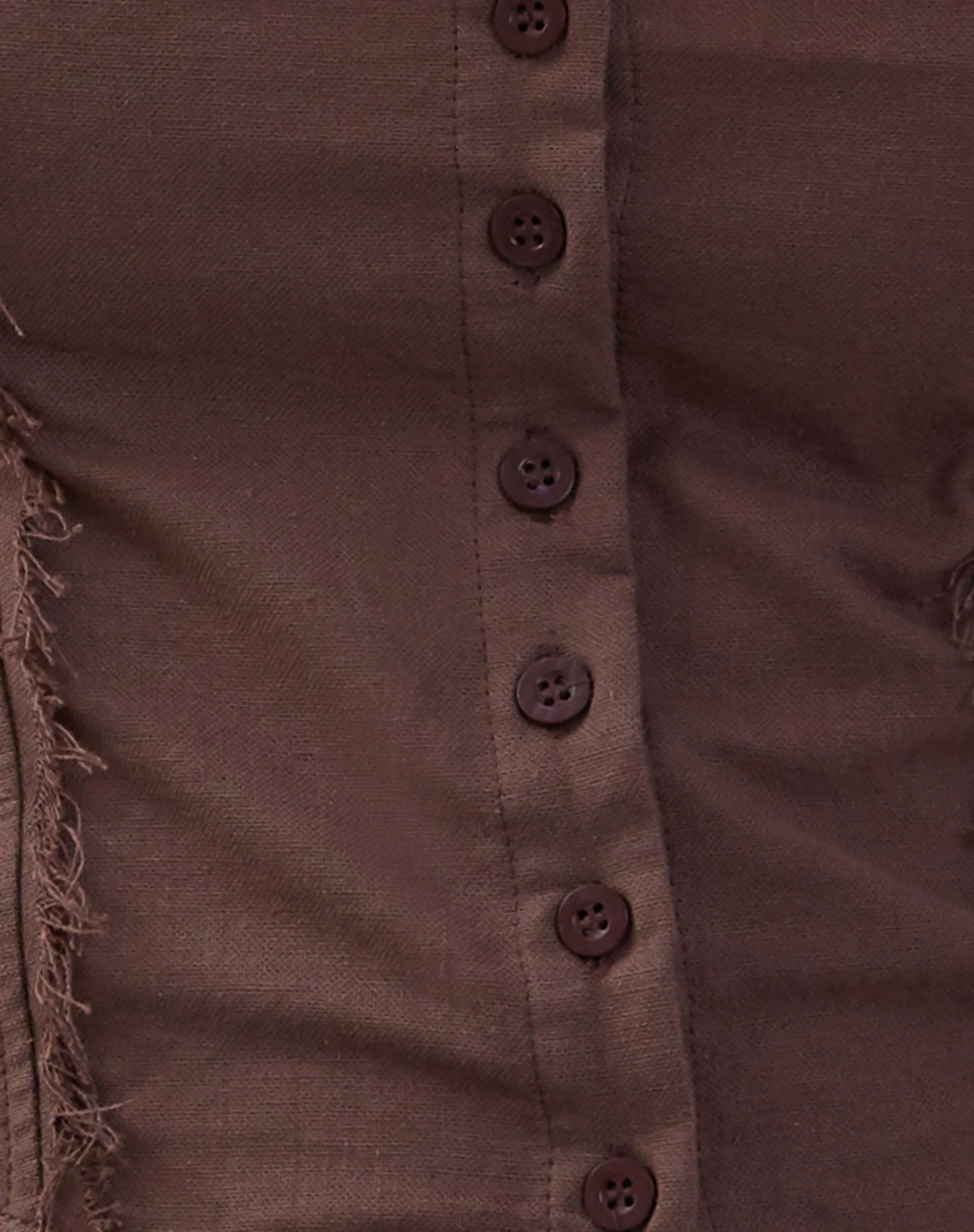 Ayara Button Up Cami Top in Deep Taupe - Image 5