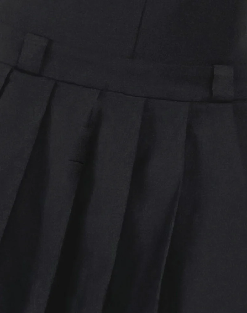 Ayosa Backless Mini Dress in Black - Image 6