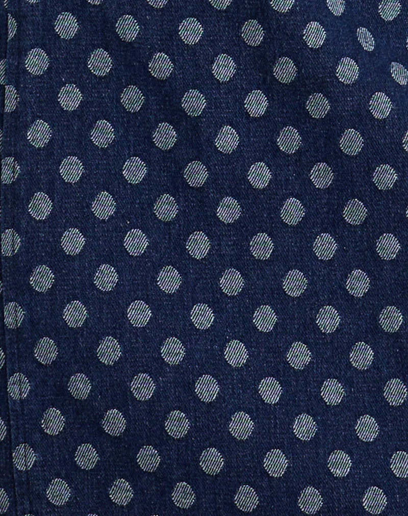 Ayura Dress in Polka Chambray Indigo - Image 5
