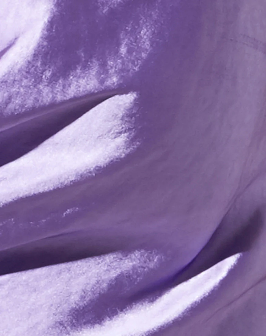 Baila Crop Top in Satin Lilac - Image 6