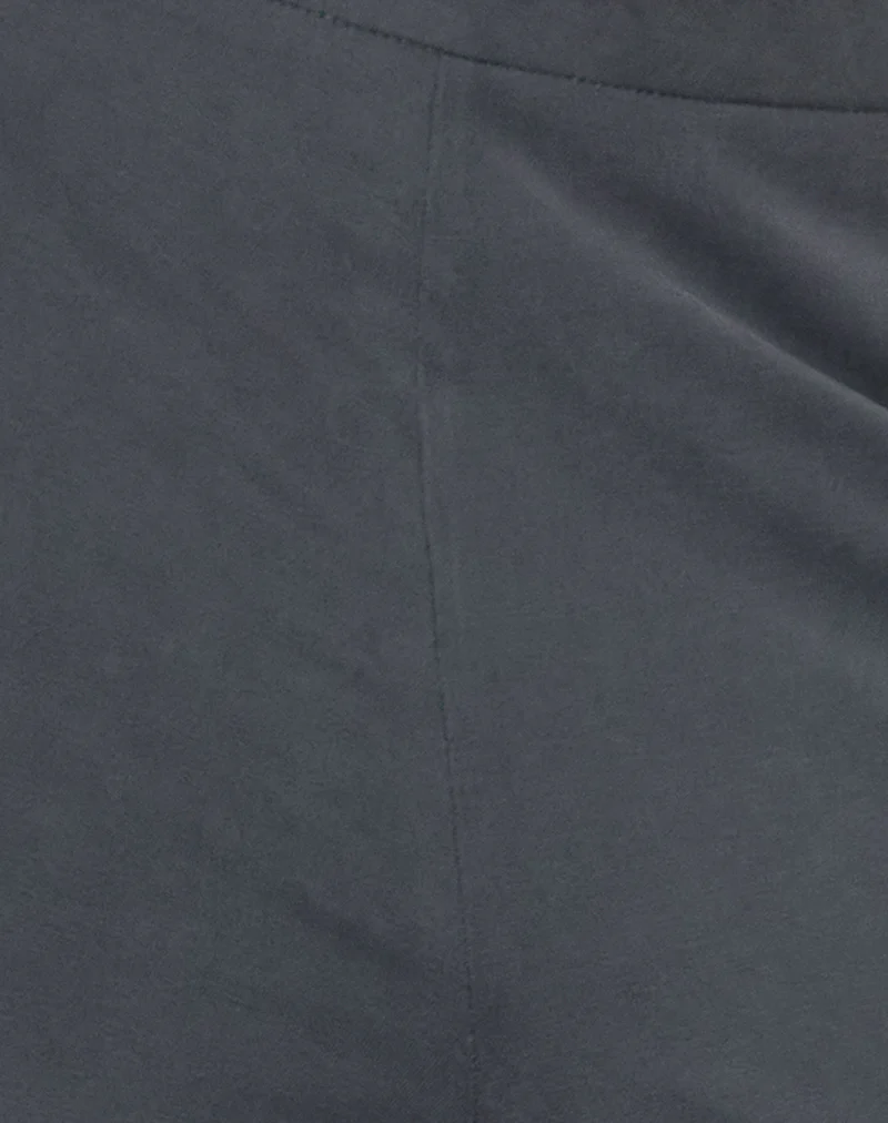 Baku Wide Leg Trouser in Dark Grey - Image 5