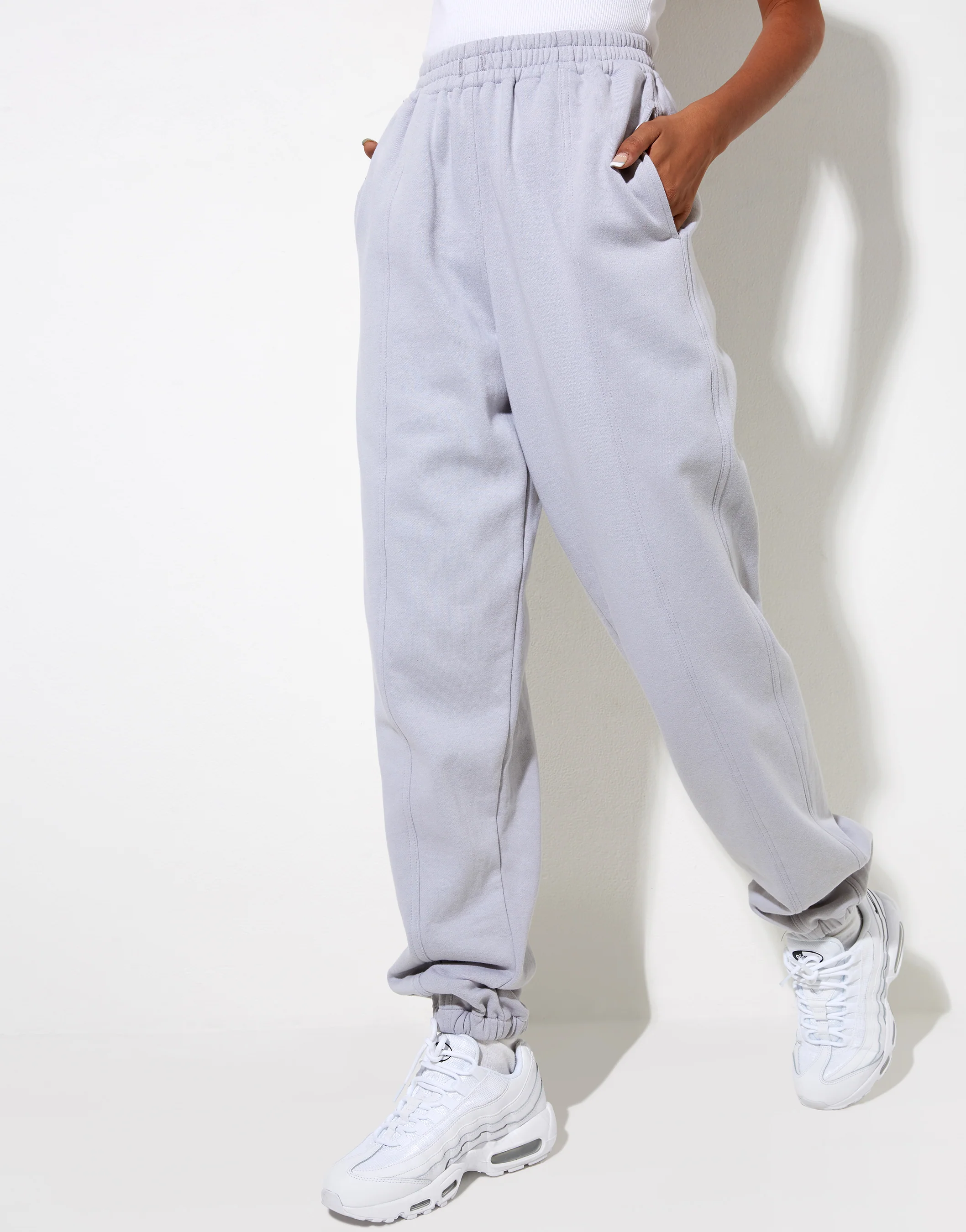 Bamal Jogger in Lunar Rock with Motel Work Clothing Label Embro - Image 3
