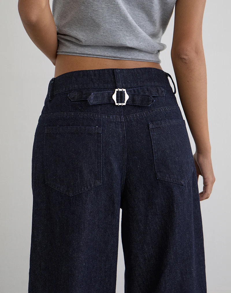 Banaran Balloon Trouser in Chambray Indigo - Image 6