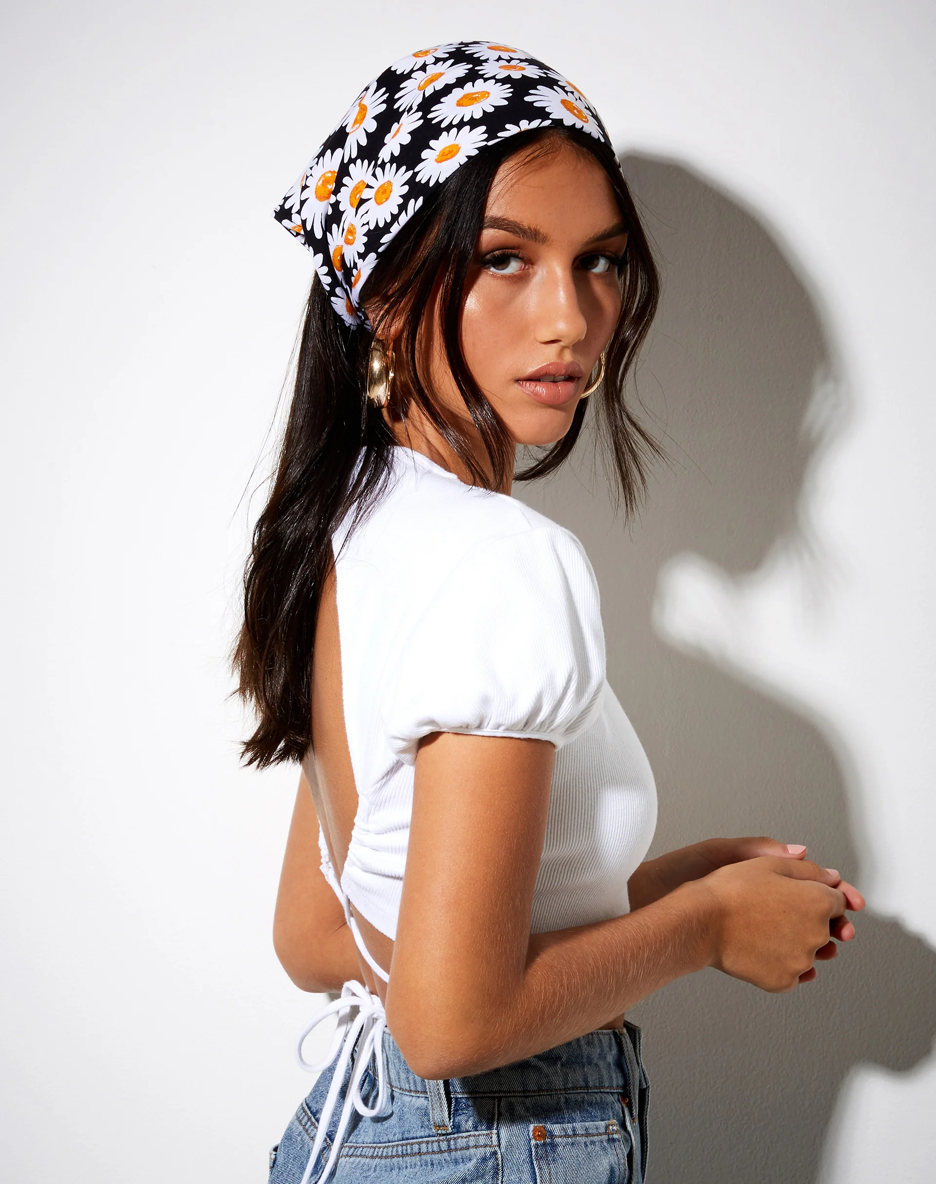 Bandana in Daisy Love Black - Image 3