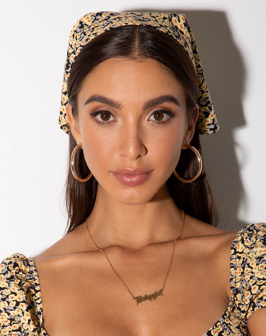 Bandana in Mini Bloom Yellow - Image 3