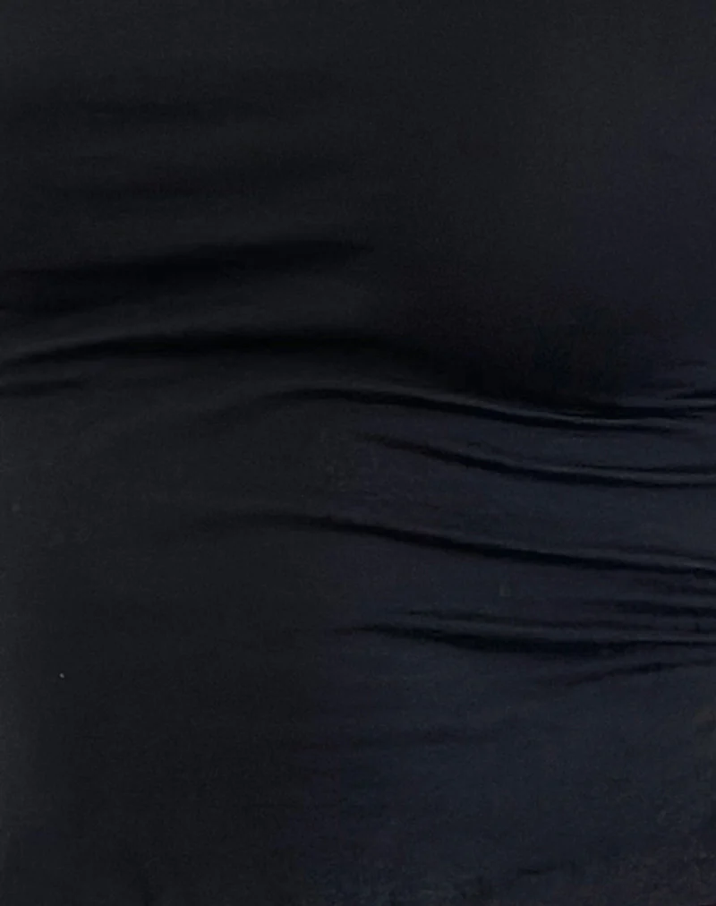 Baruna Tie Back Top in Black - Image 5