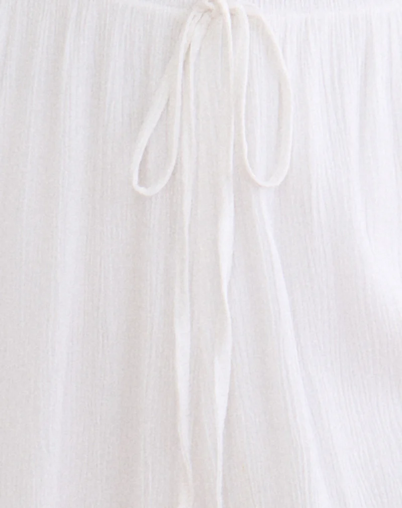 Basma Bloomer Trouser in Rayon White - Image 6