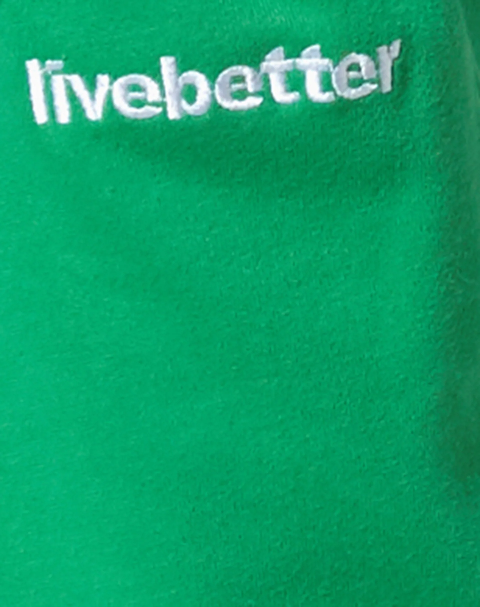 Basta Jogger in Fun Green with 'Live Better' Embro - Image 5
