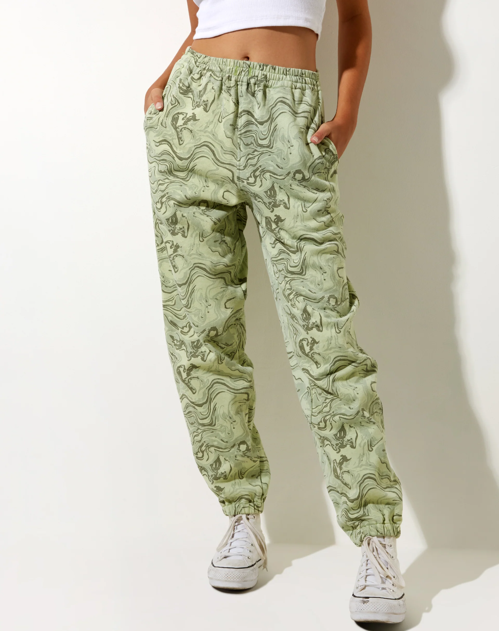 Basta Jogger in Marble Green - Image 3
