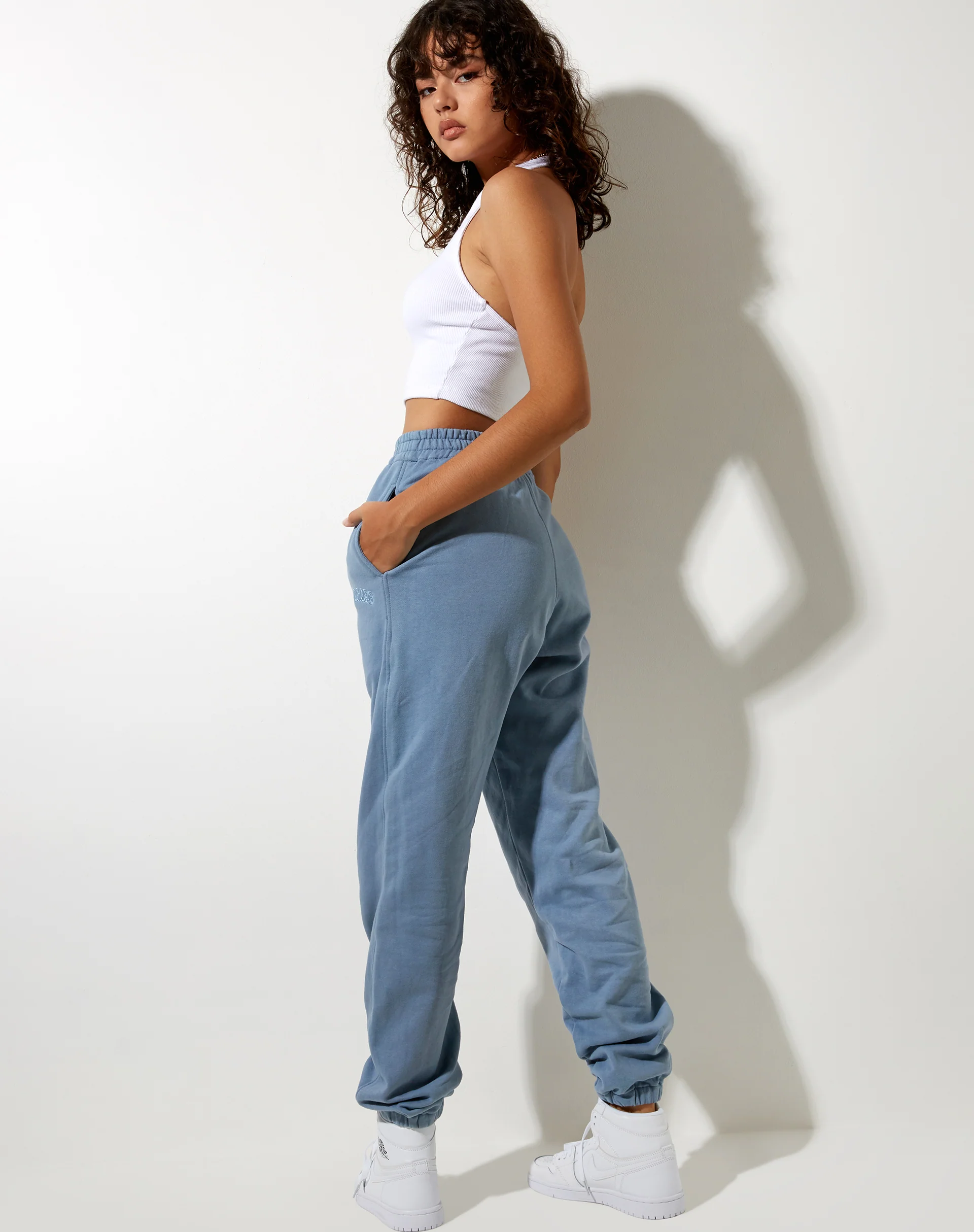 Basta Jogger in Powder Blue Memories Embro - Image 3