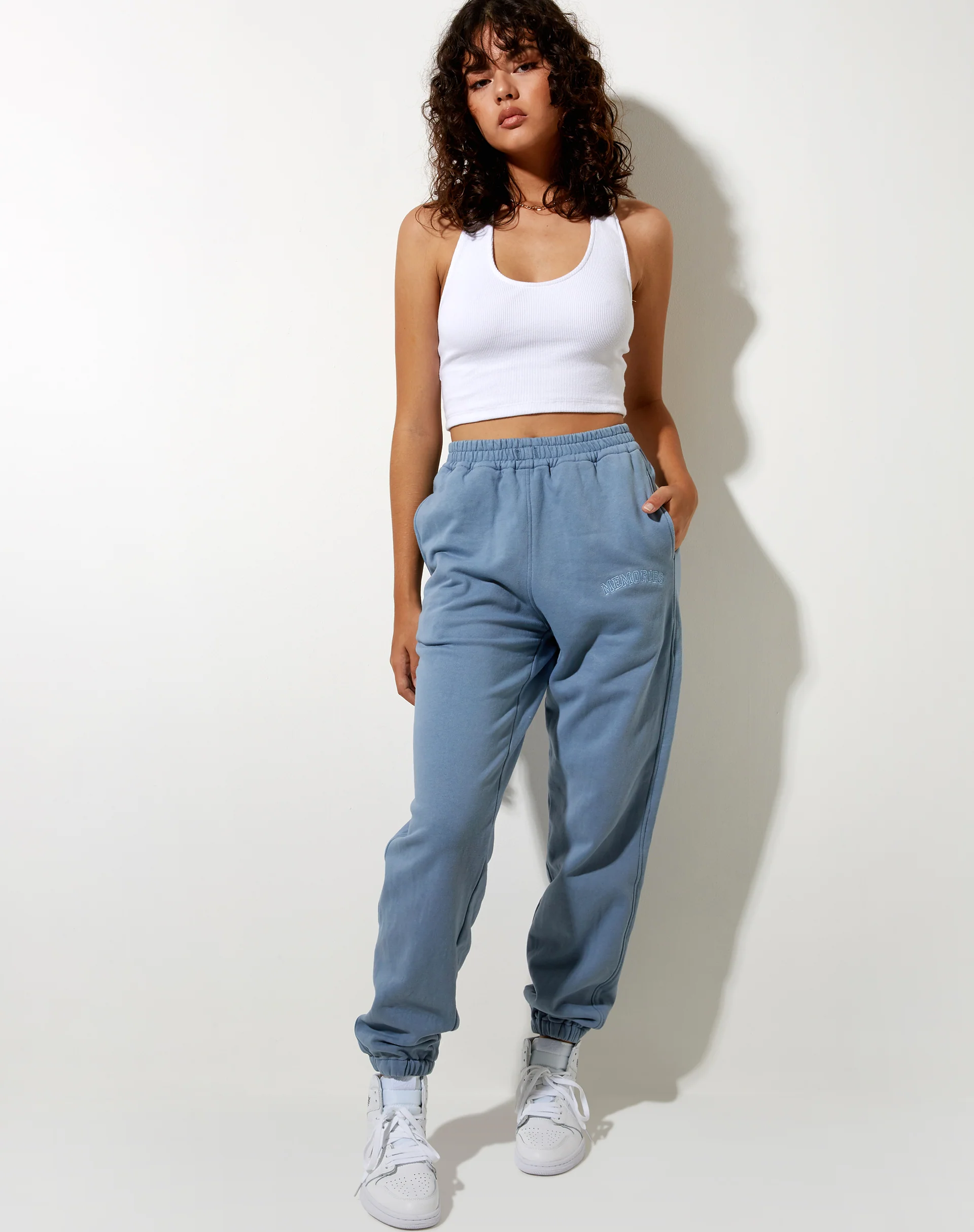 Basta Jogger in Powder Blue Memories Embro - Image 4