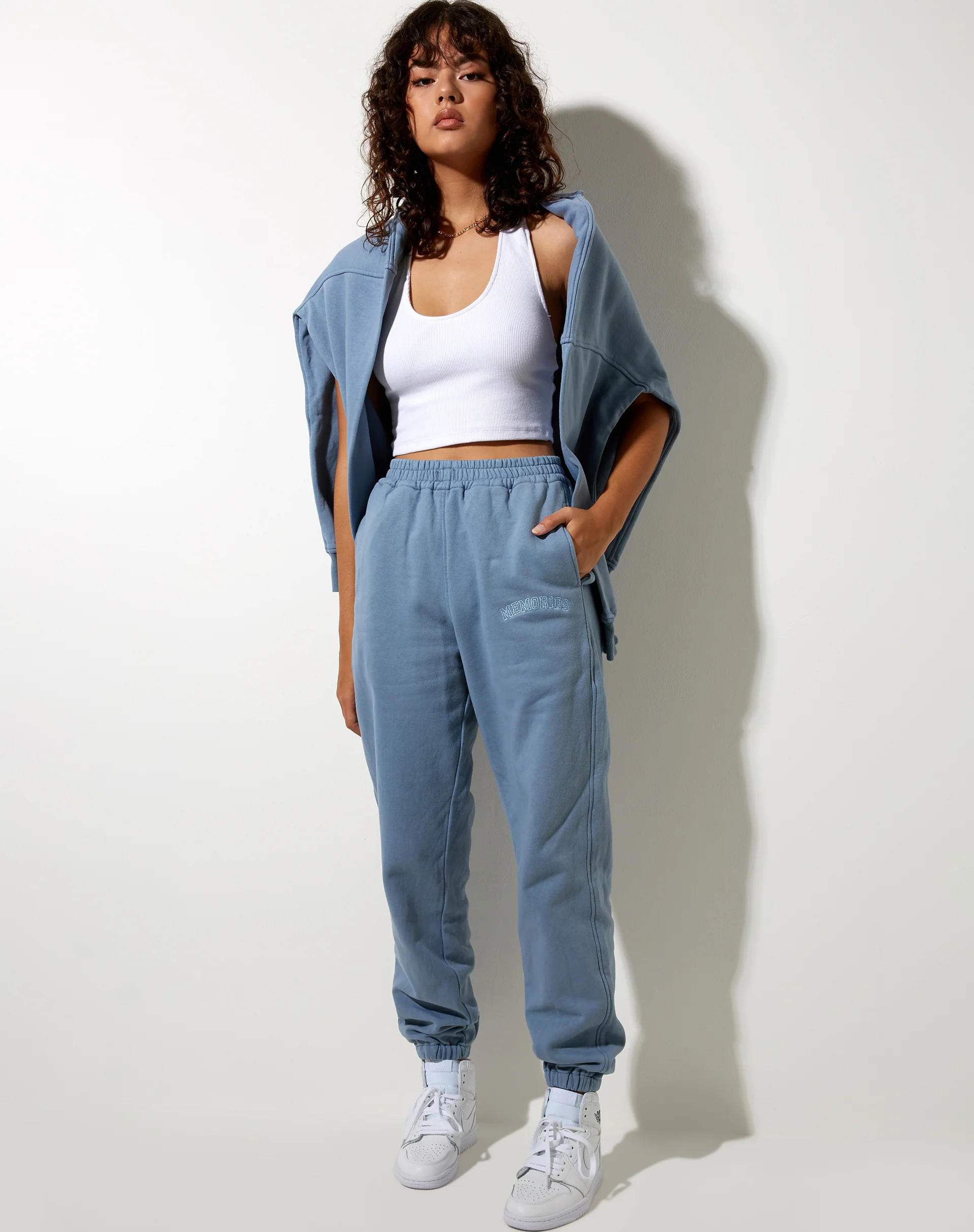 Basta Jogger in Powder Blue Memories Embro - Image 5