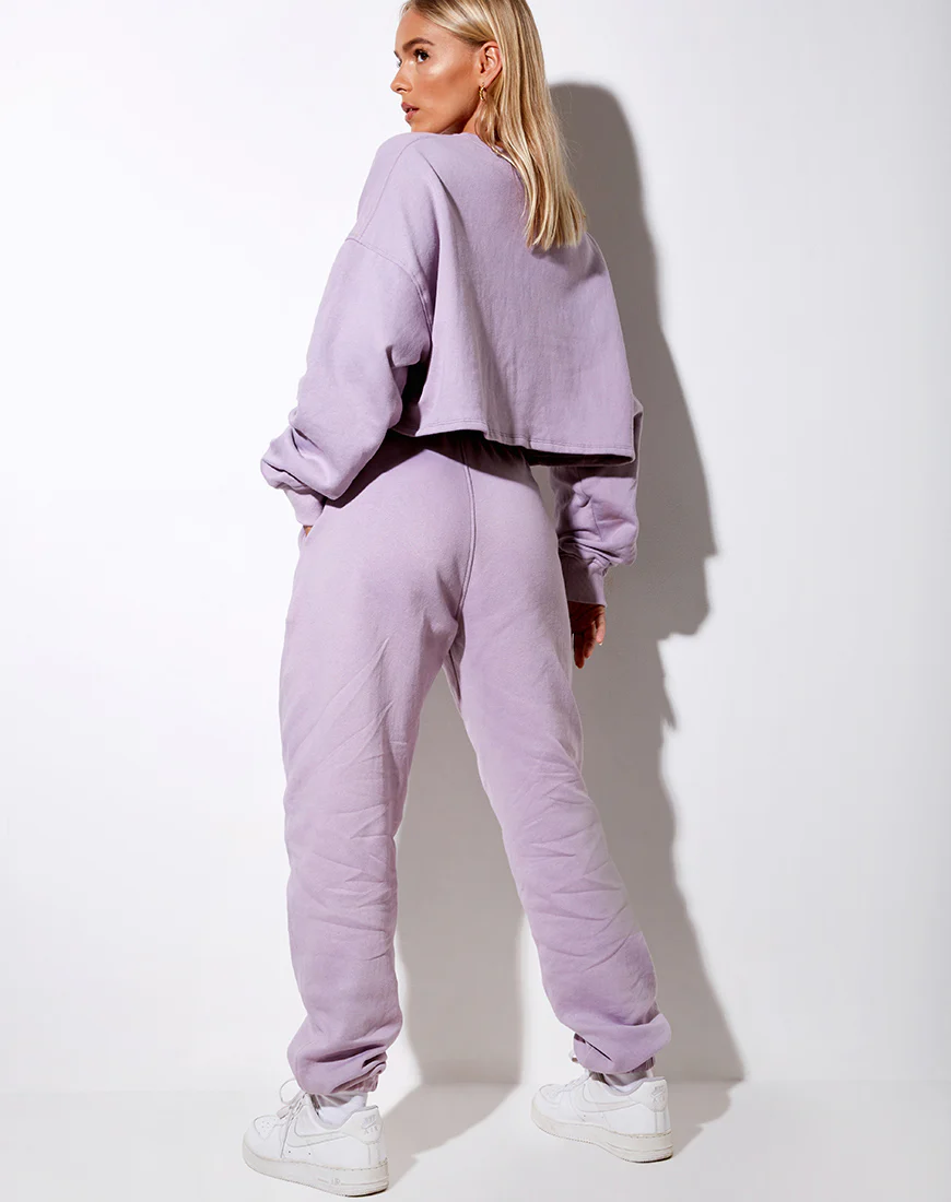 Basta Jogger in Violet 'Angel' Embro White - Image 5