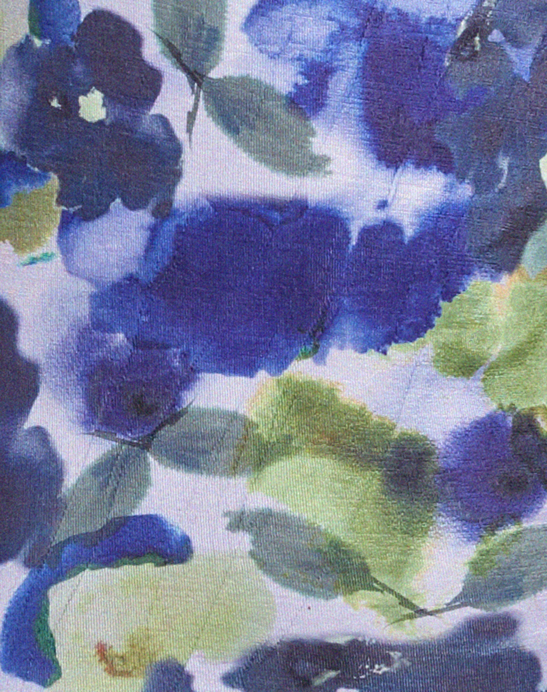 Batia Bodycon Dress in Abstract Watercolour Blue - Image 5