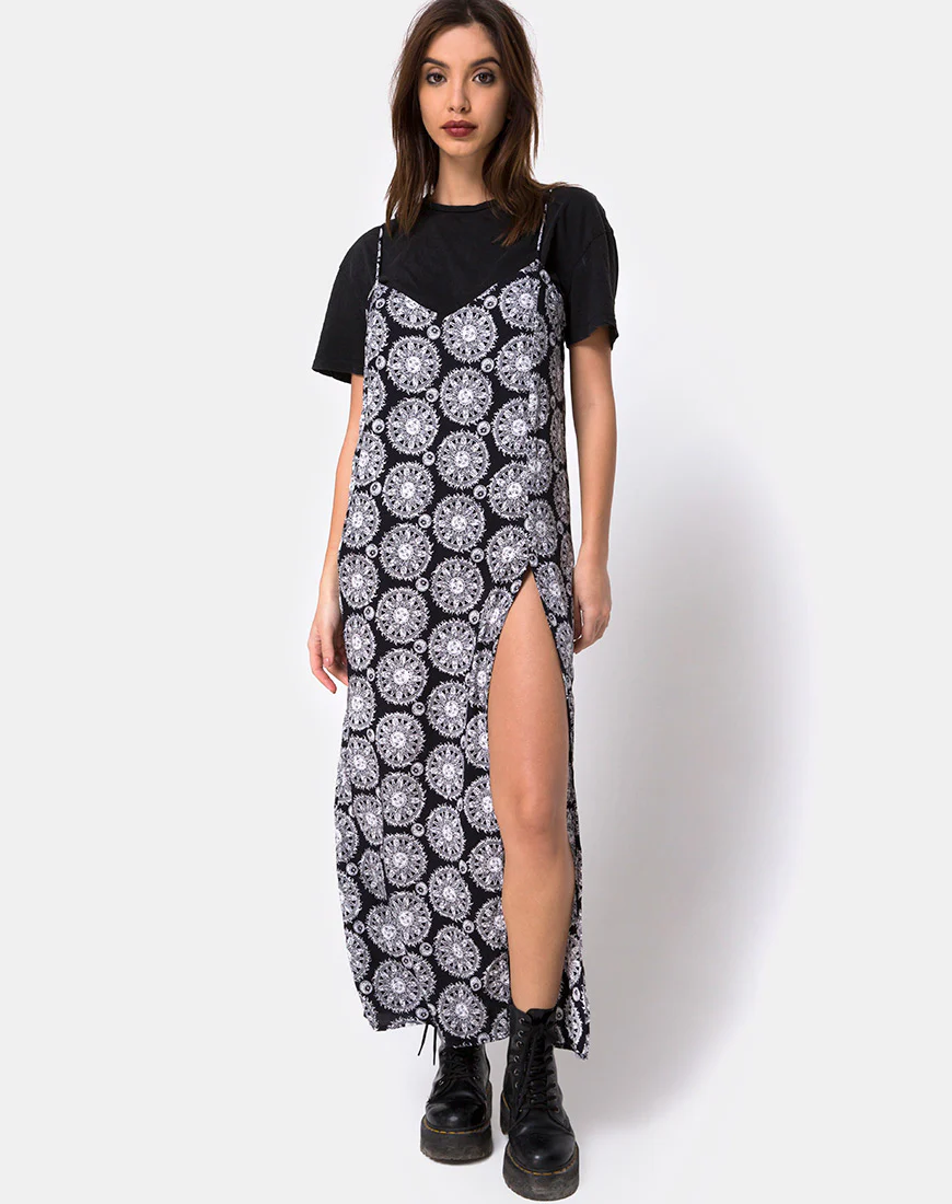 Batis Maxi Dress in Sundial Black - Image 3