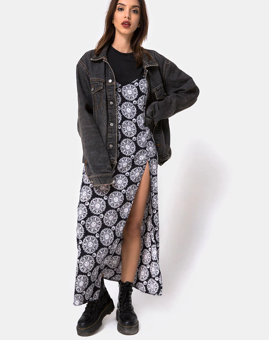 Batis Maxi Dress in Sundial Black - Image 4