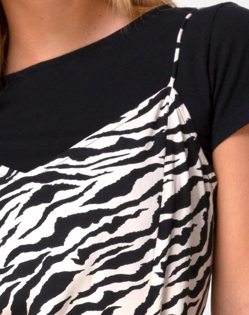 Batis Maxi Dress in 90's Zebra - Image 6