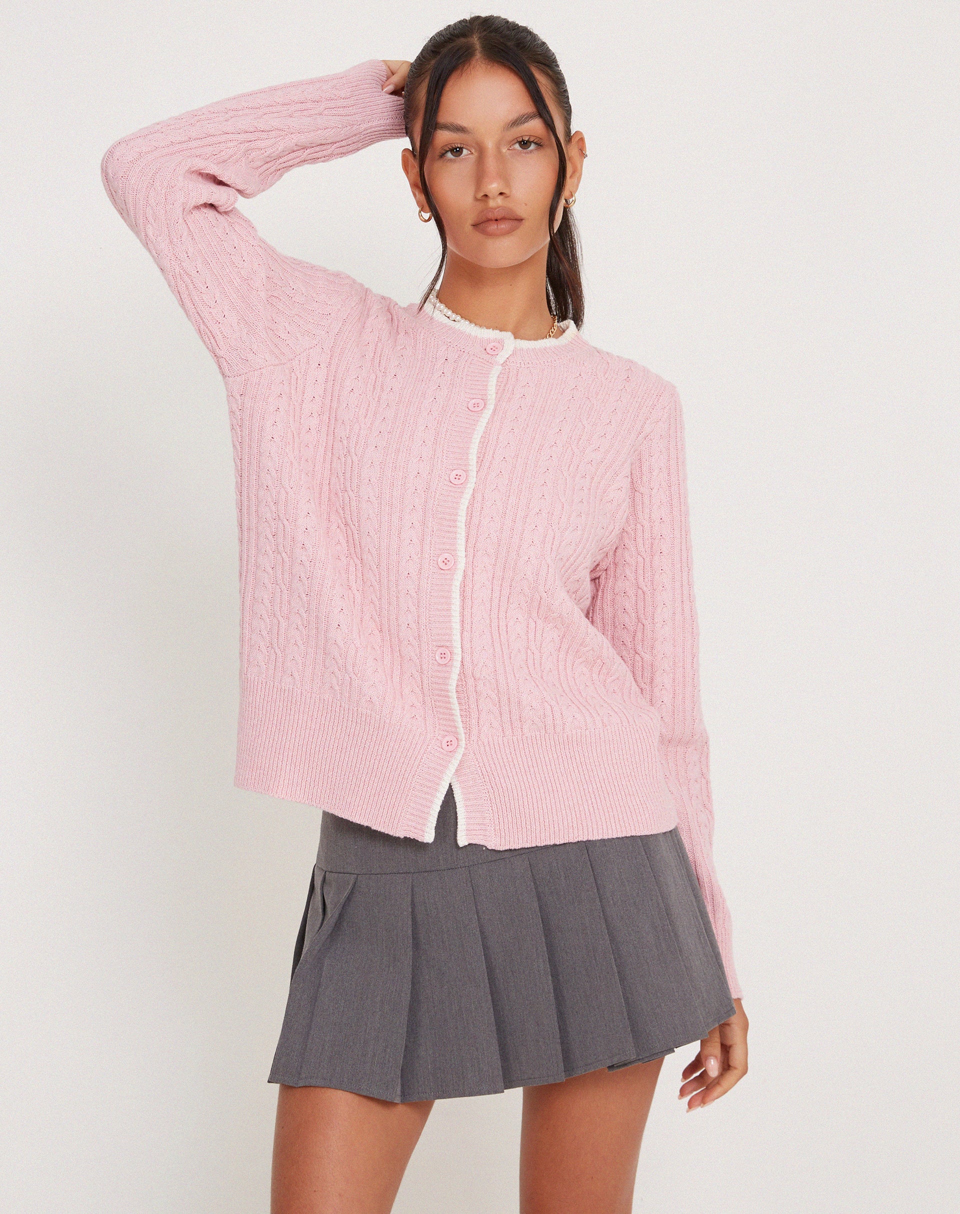 Bavana Cardigan in Pink - Image 6