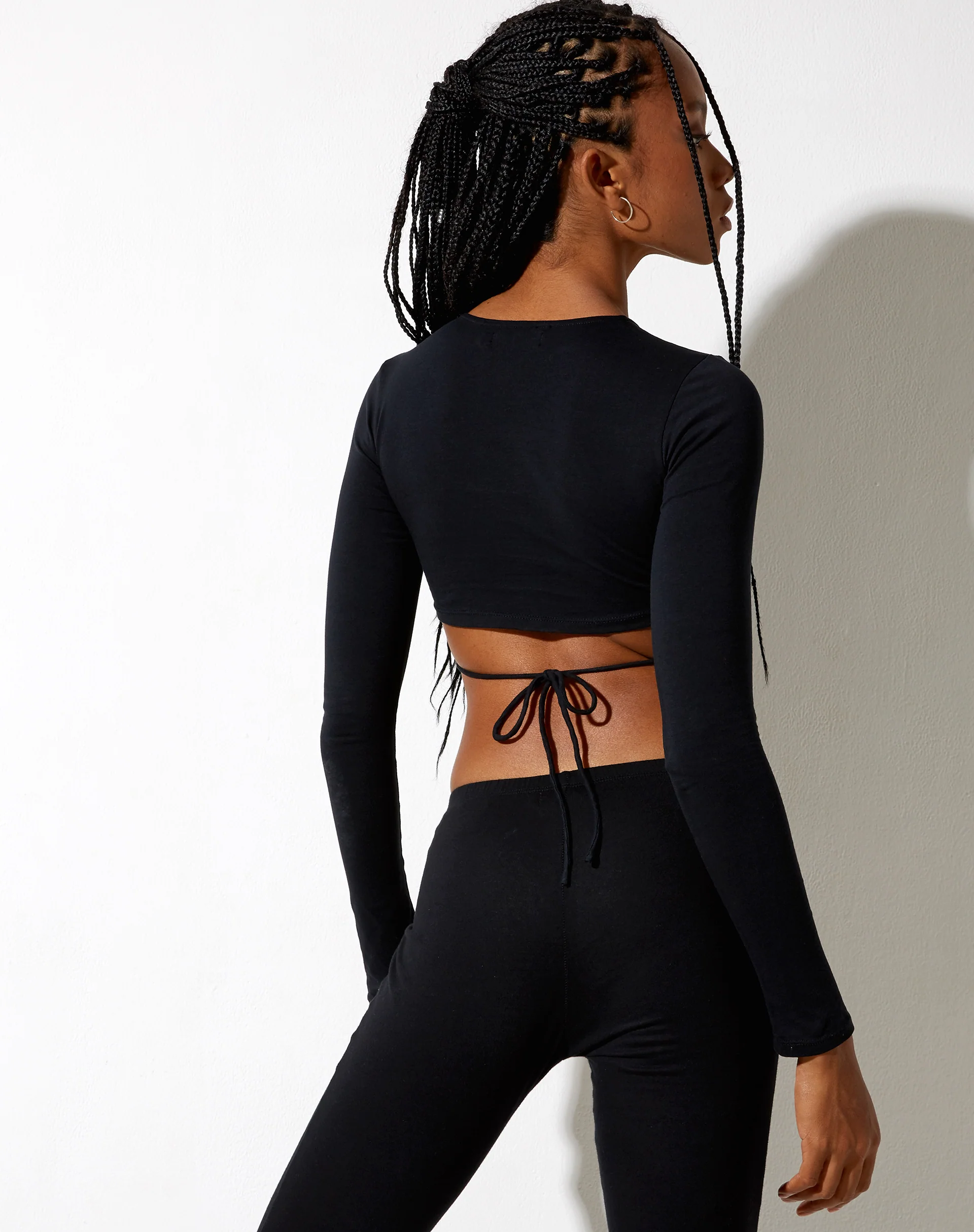 Baye Crop Top in Black Out Of This World - Image 2
