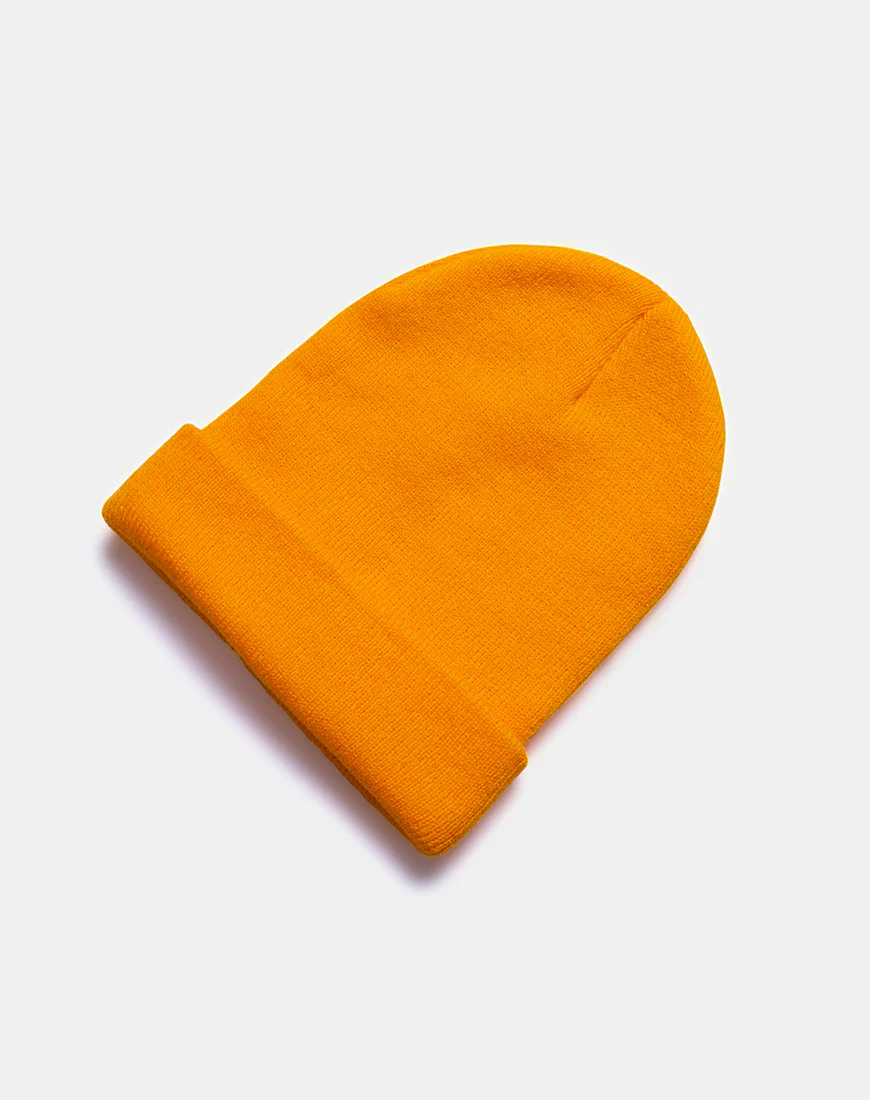 Beanie Hat in Sour Orange - Image 5