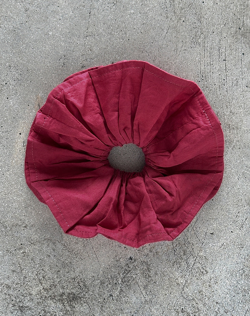 Bel Oversized Scrunchie in Adrenaline Red - Image 2