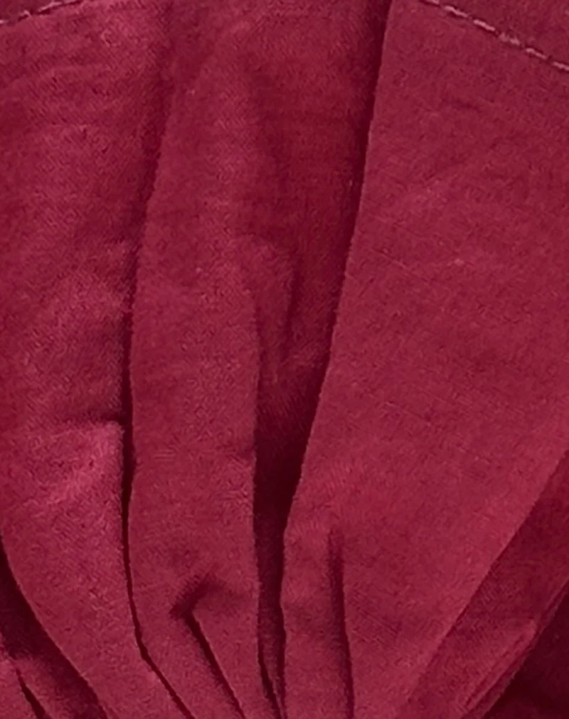 Bel Oversized Scrunchie in Adrenaline Red - Image 3