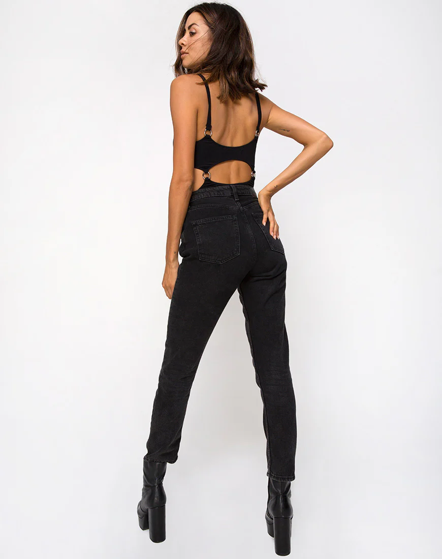 Belina Cutout Bodice in Black - Image 4