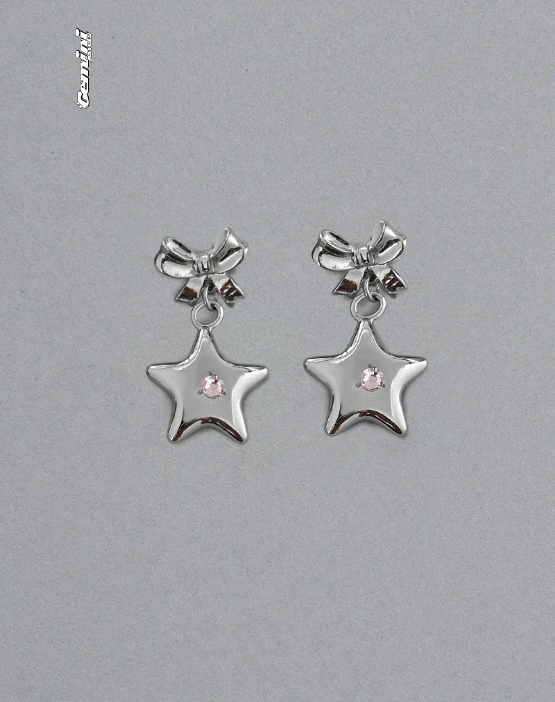 Bellatrix Earrings Pink Star - Image 4