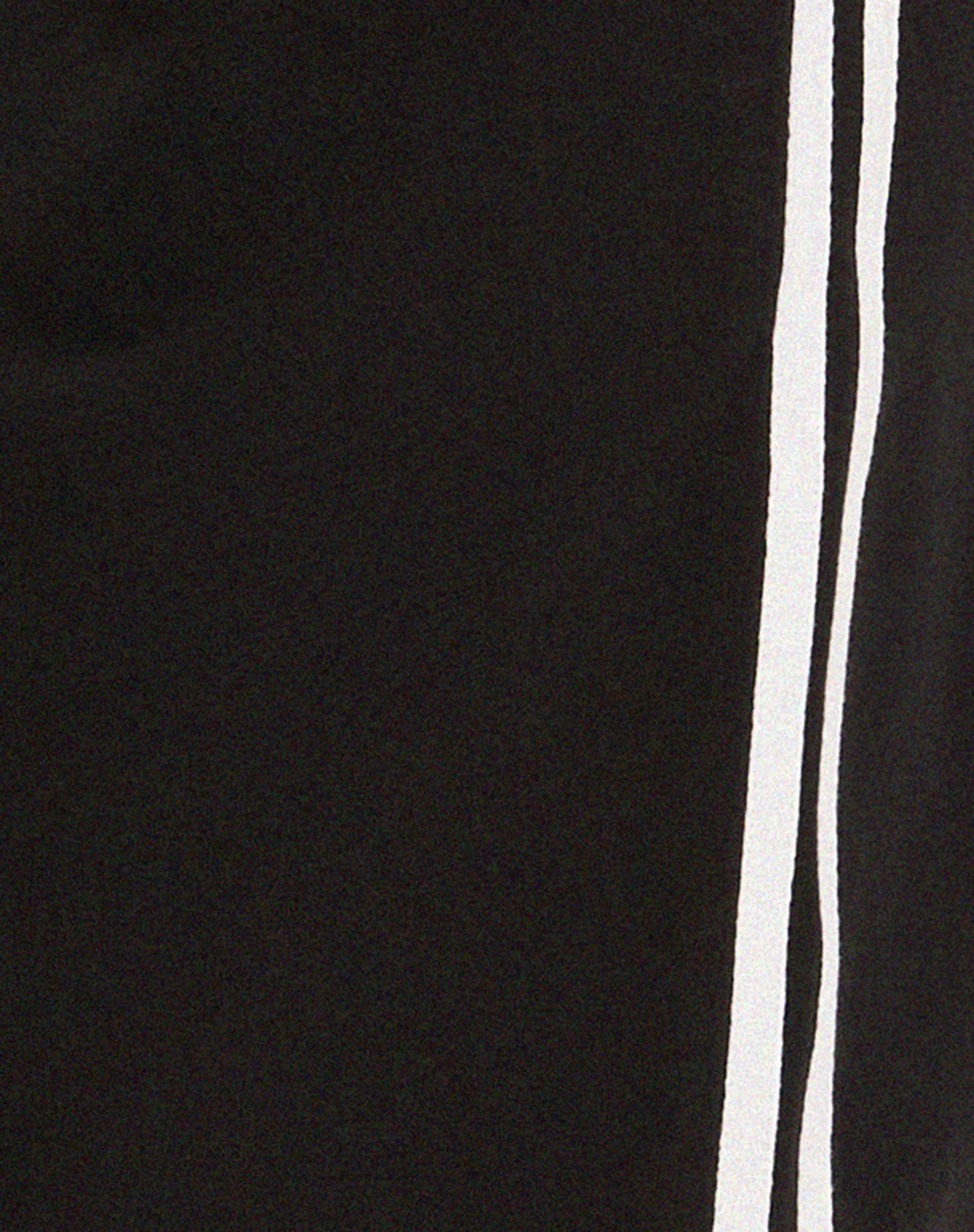 Bennett Wide Leg Trouser in Tailoring Black with White Stripe - Image 5