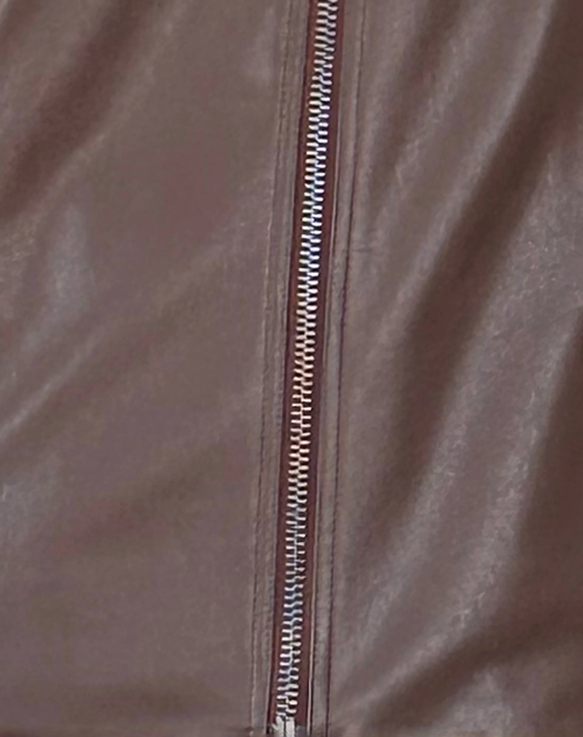 Berlin PU Trench Coat in Dark Brown - Image 5