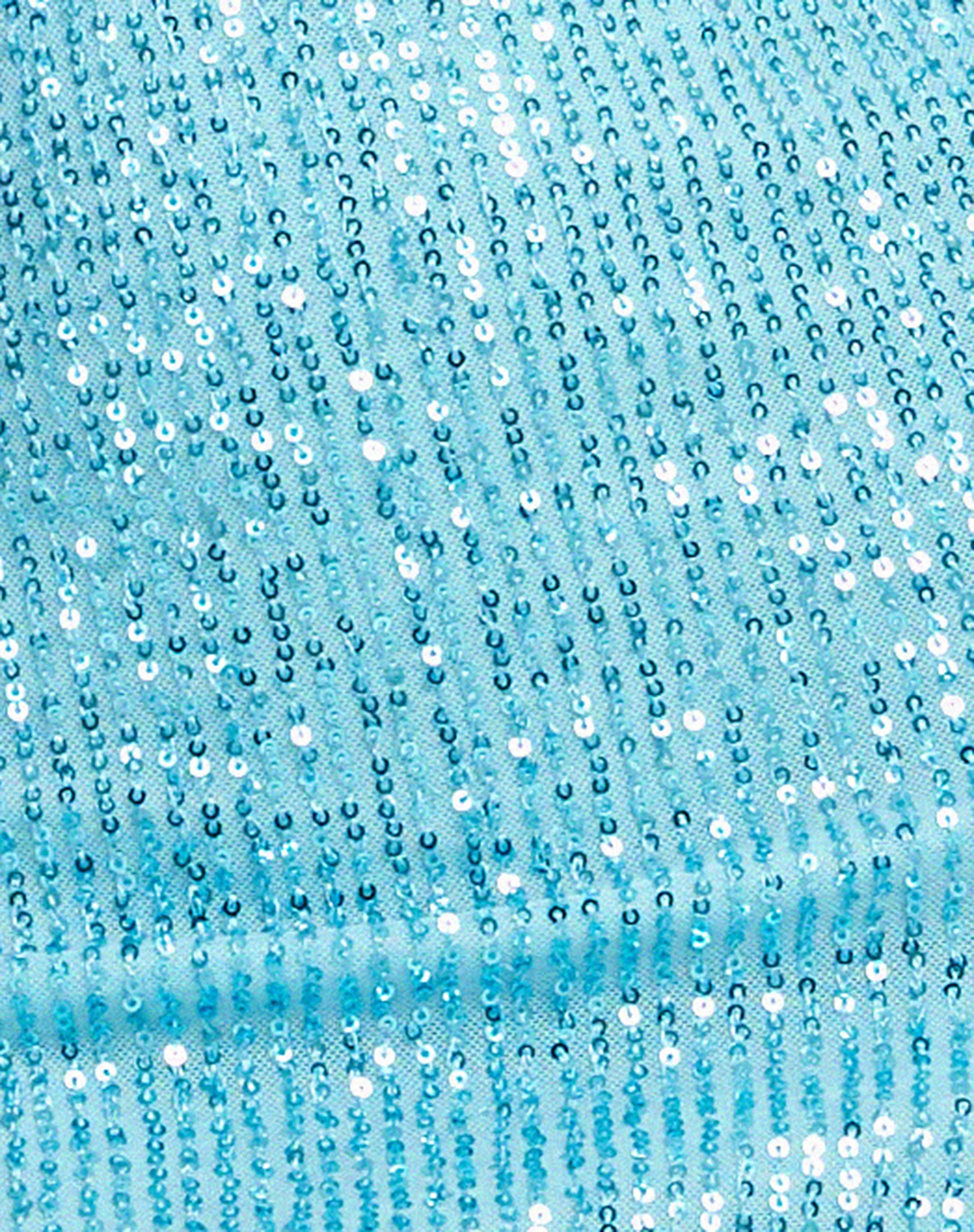 Bernoki Mini Dress in Drape Sequin Blue - Image 5