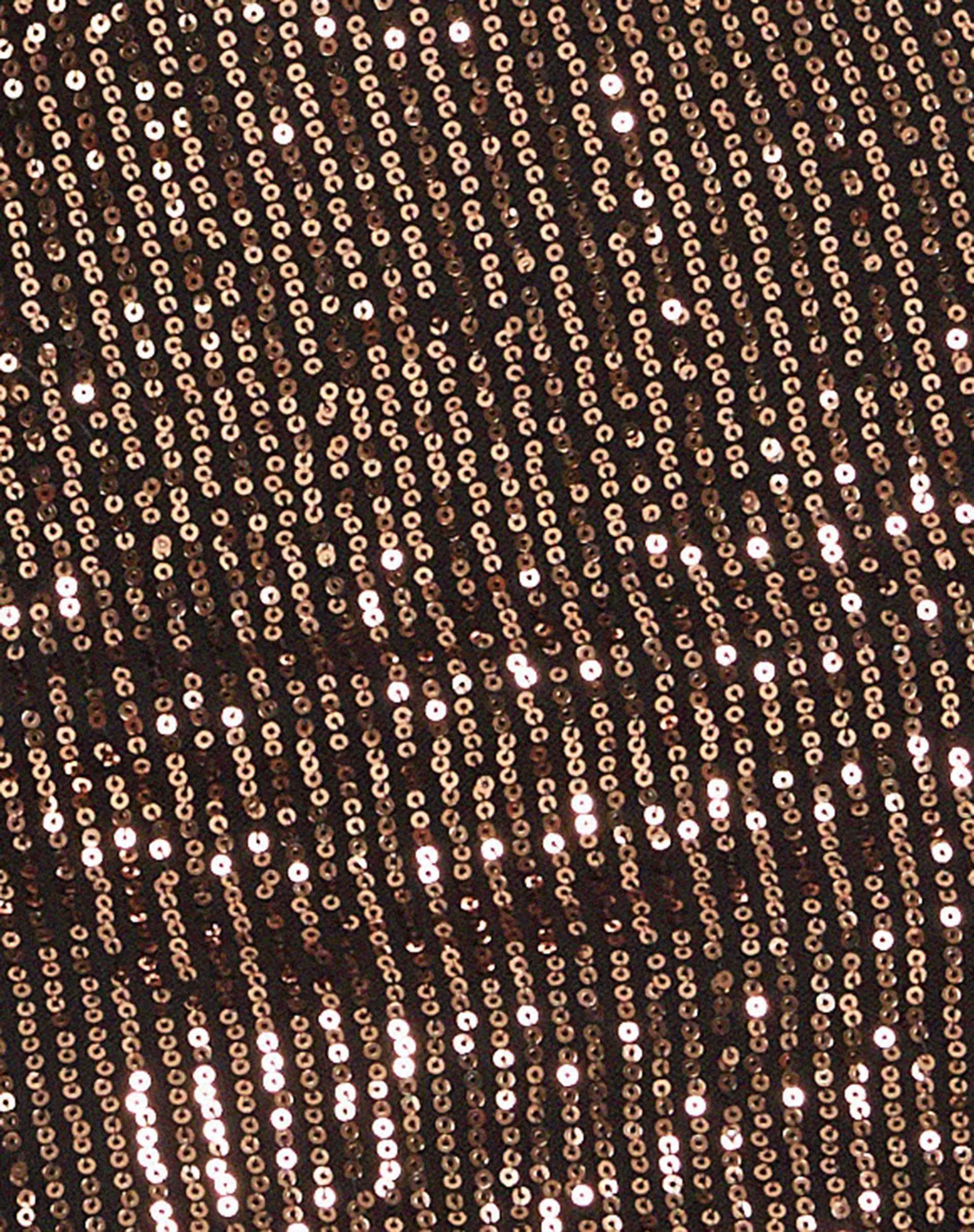 Bernoki Mini Dress in Drape Sequin Copper - Image 6