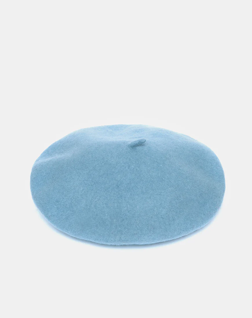 Wool Beret in Blue - Image 4