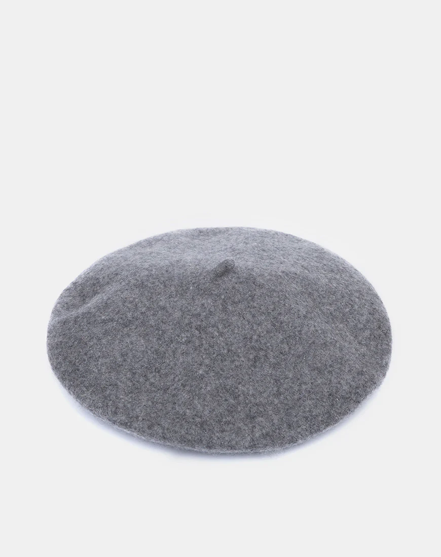 Wool Beret in Grey - Image 5