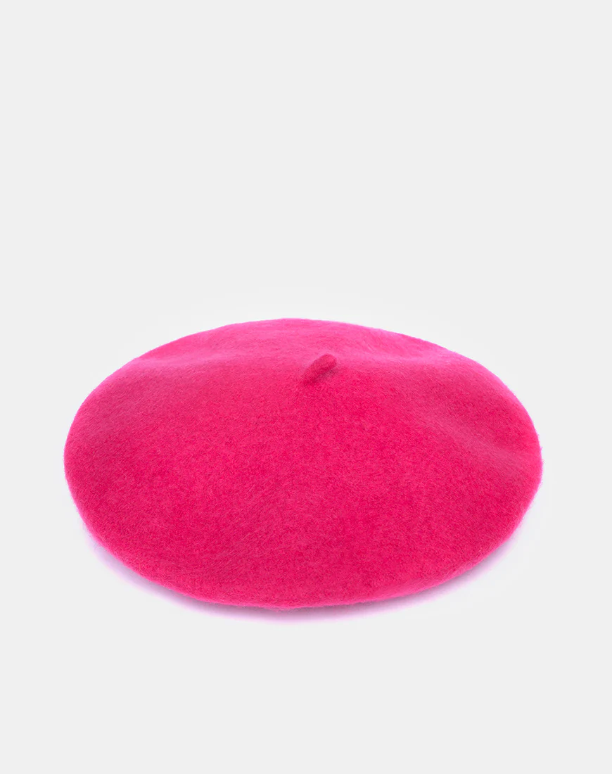 Wool Beret in Pink - Image 3