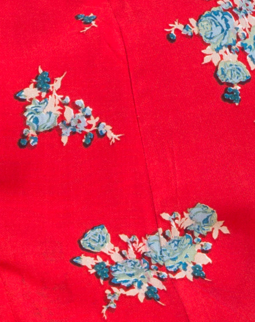 Bersho Playsuit in Soi Rose Red - Image 5