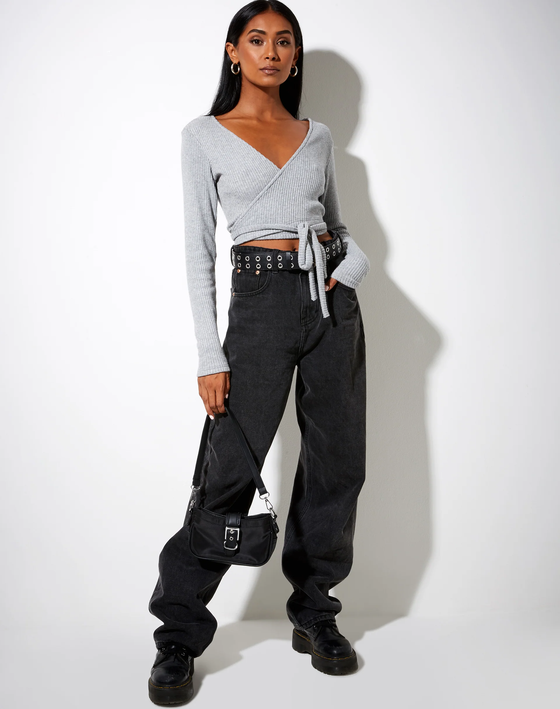 Bianca Top in Grey Marl - Image 2