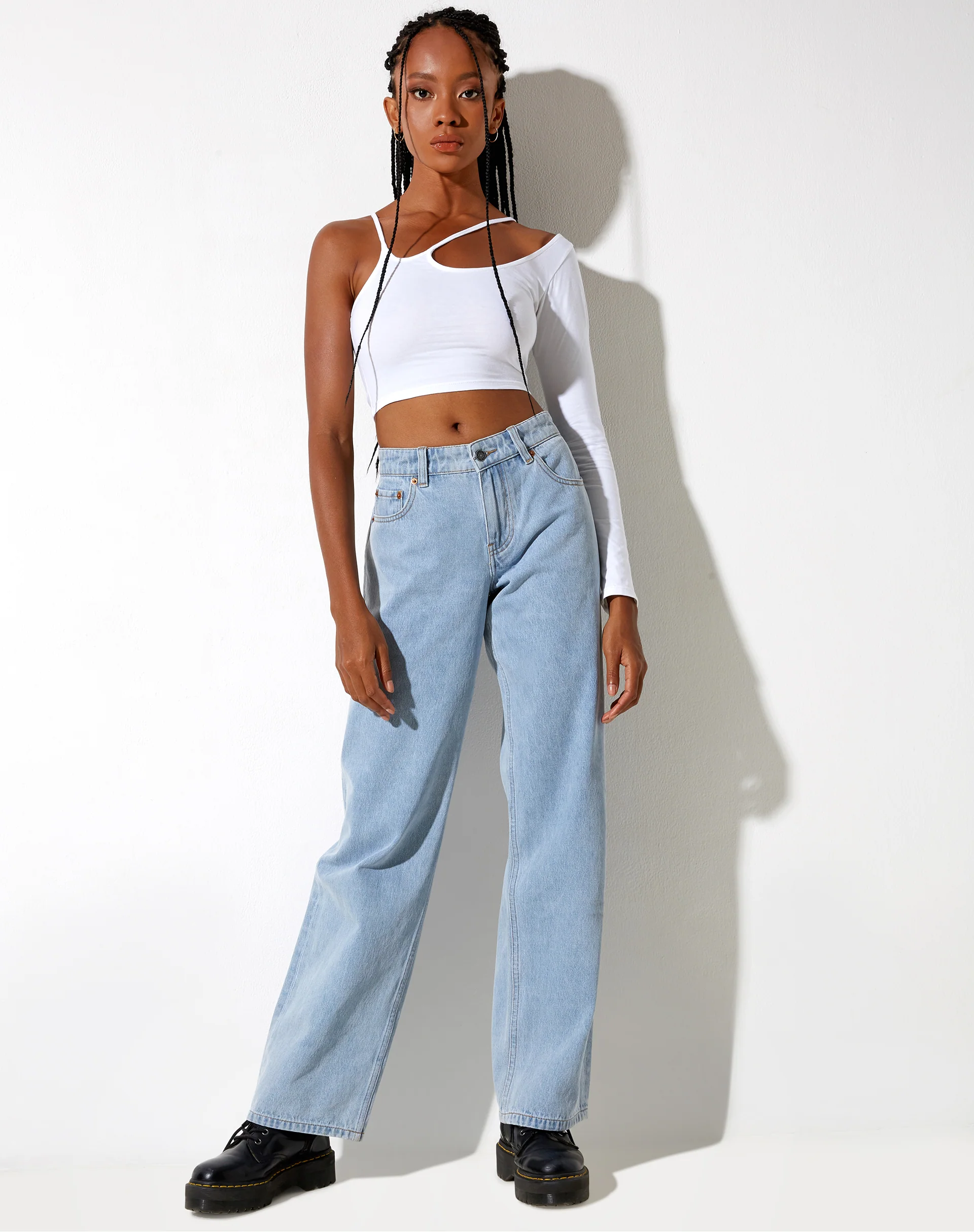 Biase Crop Top in White - Image 3