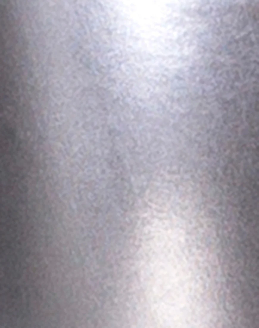 Bike Short in Metallic Silver - Image 5