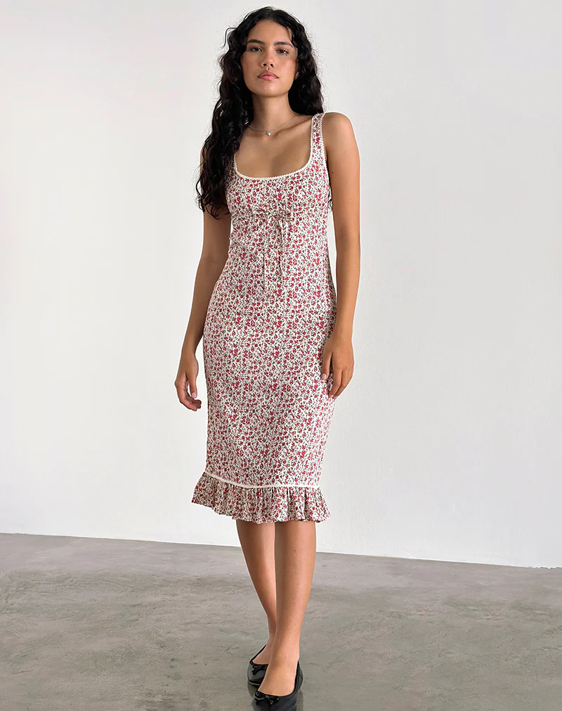Bila Midi Dress in Pretty Ditsy - Image 2